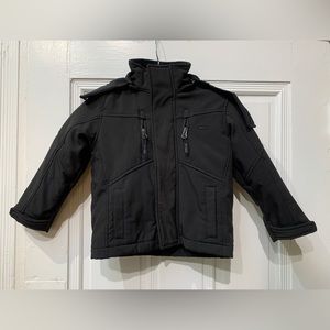 Snozu Performance 2 In 1 Black Hoodie Jacket Kids Boys